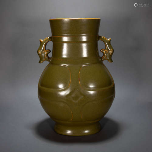 ANCIENT CHINESE BROWN-GLAZED AMPHORA