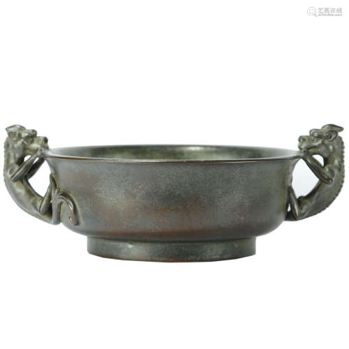 Qing Dynasty - Bronze Censer