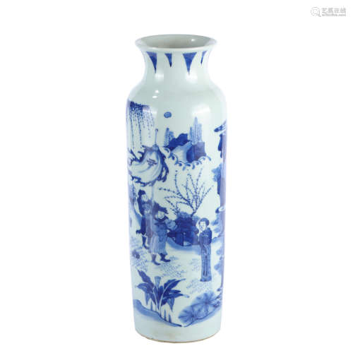 Qing Dynasty - Blue and White Porcelain Vase