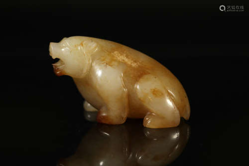 Han Dynasty - Hetian Jade Bear Ornament