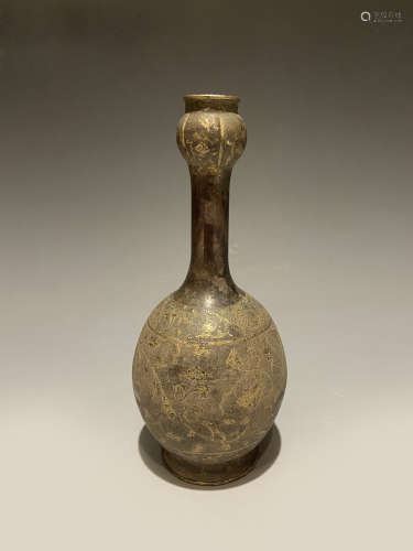 Tang Dynasty - Silver Gilt Vase