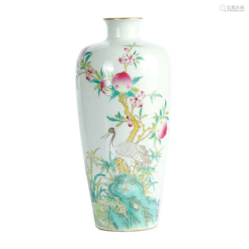 Qing Dynasty - Colored and Patterned Vase