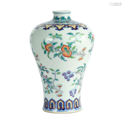 Qing Dynasty - Doucai Vase