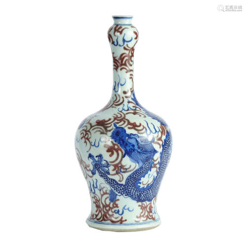 Qing Dynasty - Blue and White Porcelain Vase