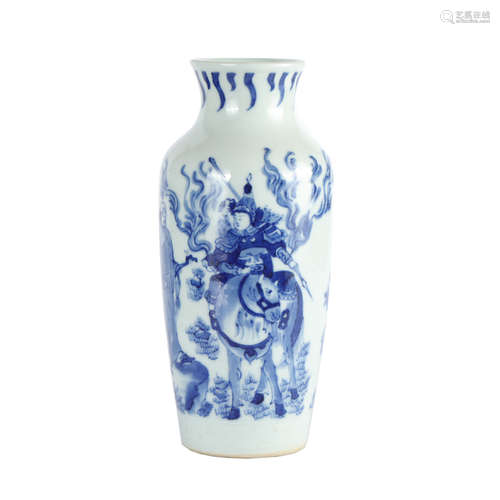 Qing Dynasty - Blue and White Porcelain Vase