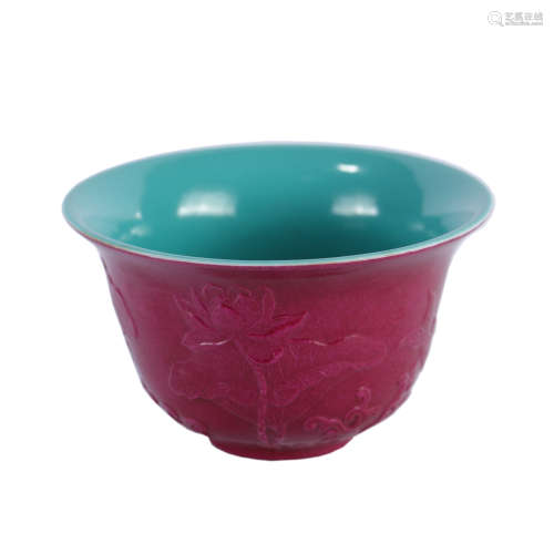 Qing Dynasty - Red Glaze Cup