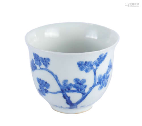 Qing Dynasty - Blue and White Porcelain Cup