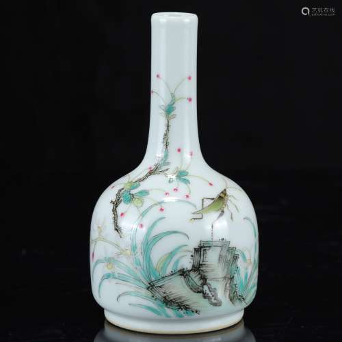 Qing Dynasty - Flower and Bird Pattern Vase