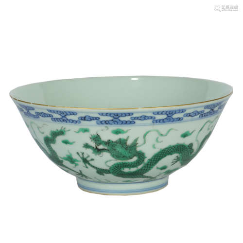 Qing Dynasty - Blue and White Porcelain Bowl