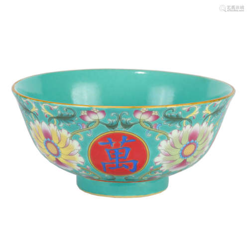 Qing Dynasty - Colored and Patterned Bowl