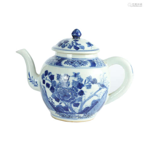 Qing Dynasty - Blue and White Porcelain Kettle