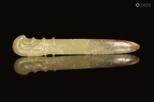Hongshan Culture - Carved Jade Knife