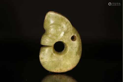 Hongshan Culture - Carved Jade Pig-Dragon