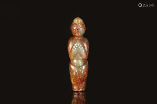 Hongshan Culture - Carved Jade Figure