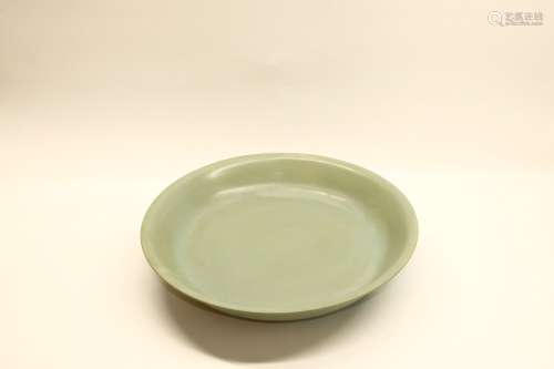 Celadon Glazed Porcelain Dish
