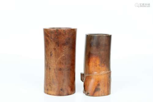 A Pair Of Brush Pots