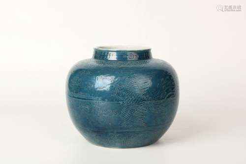 Blue Glazed Porcelain 