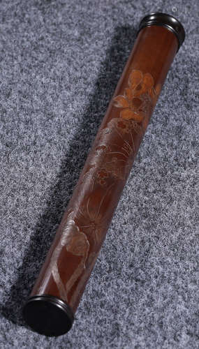 A BAMBOO CARVED TUPE