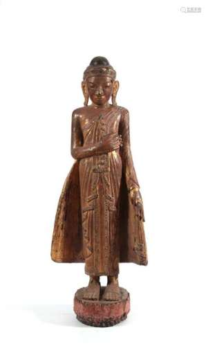 Standing Buddha, Burma \nDressed in the Utarasanga …