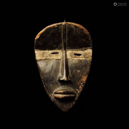 Dan Mask Republic of Ivory Coast Wood with brown p…