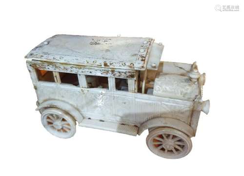 1 bone and ivory miniature car iRare royal toy XIX…