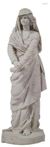 MADRASSI LUCA (1848 1919) 1 Sculpture in veined wh…