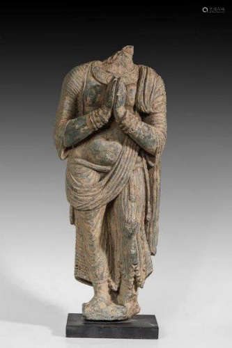 Headless Bodishattva body, standing with hands in …