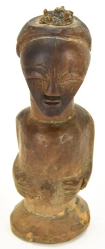 Antique African Carved Fertility Statue