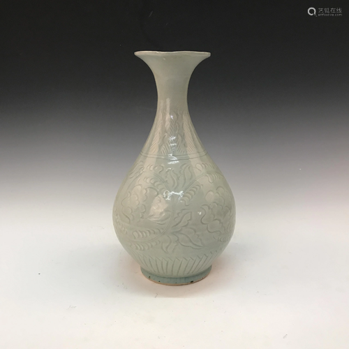 Chinese Yaozhou Kiln Bottle Vase