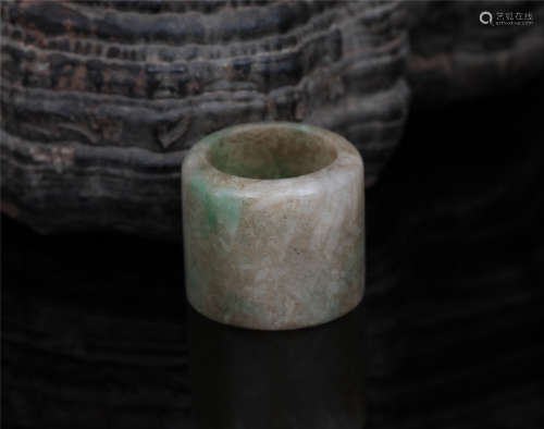 A Jadeite Ring Qing Dynasty
