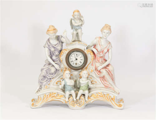 A Porcelain Clock 18th Century