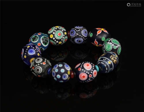 A Glass Beads Bracelet Tang Dynasty