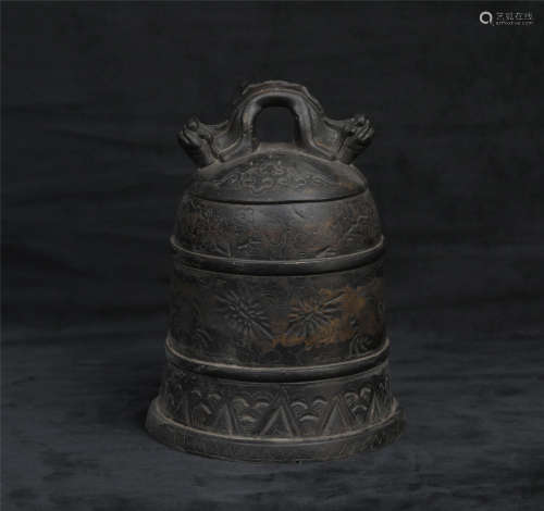 A Bronze Gilt Bell Ming Dynasty