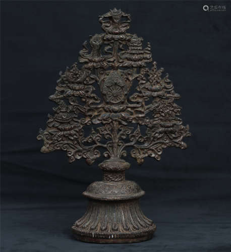 A Bronze Gilt Ornament Ming Dynasty