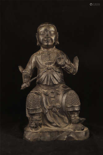 A Bronze Seated Figure Ming Dynasty