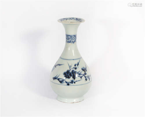 A Blue and White Yuhuchunping Yuan Dynasty