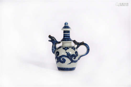 A Blue and White Ewer Xuande Period