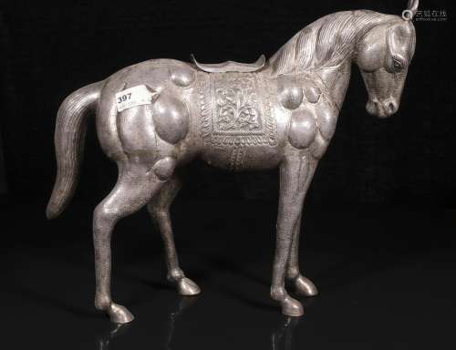 qing dynasty Silver horse