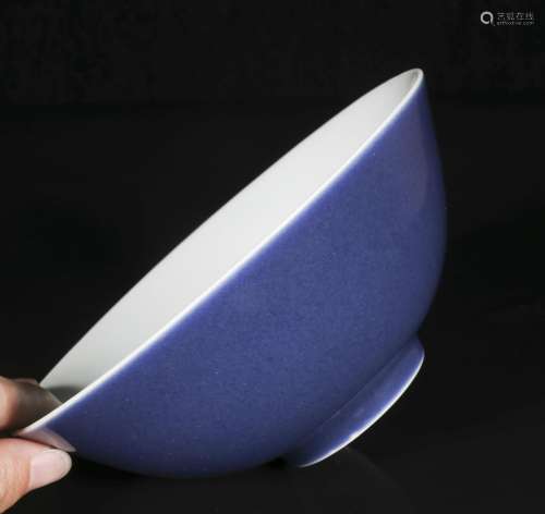 Daoguang blue glaze bowl