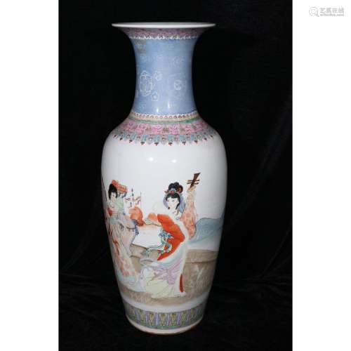 Vase With Women portrayed and inscription