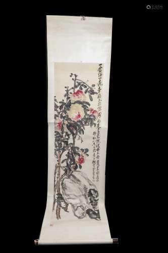 qing dynasty Zhao Yunhe peach painting