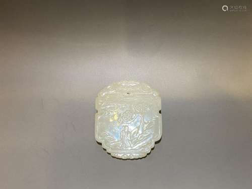 Qing Dynasty white jade brand