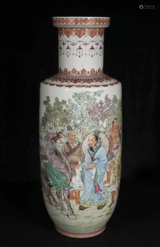 Mid-20th century Du Hao Sheng powder enamel