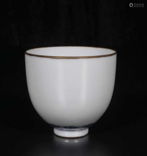 Qing Dynasty Kangxi blue and white cups