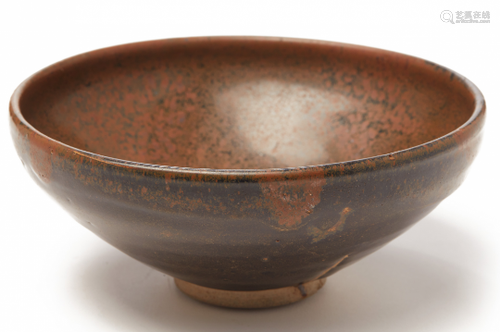 A HENAN RUSSET-SPOT BLACK-GLAZED BOWL