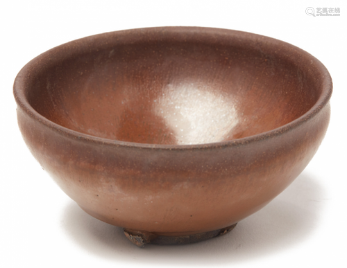 A SMALL JIAN BROWN-GLAZED TEA BOWL