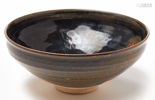 A HENAN RUSSET-SPLASED BLACK-GLAZED BOWL