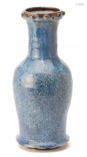 A JUN TYPE BALUSTER VASE