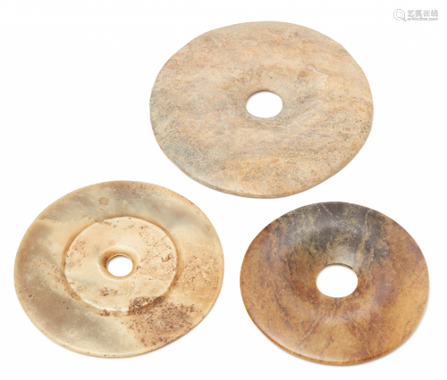 THREE JADE BI DISKS