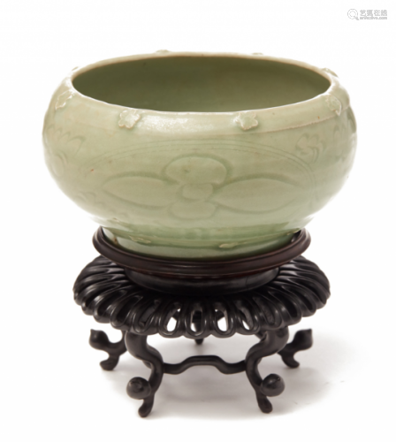 A CELADON ALMS BOWL